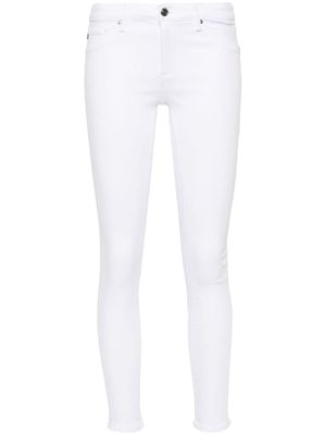 AG Jeans mid-rise skinny jeans - White
