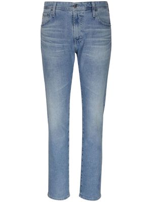 AG Jeans mid-rise slim-cut washed jeans - Blue
