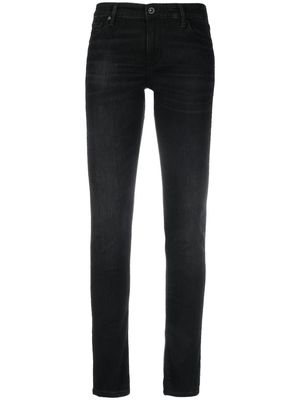 AG Jeans mid-rise super-skinny jeans - Black