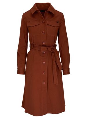 AG Jeans Novi Safari denim trench coat - Brown