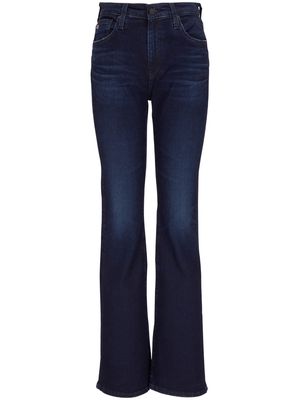 AG Jeans slight-flare high-waisted jeans - Blue