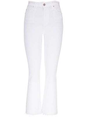 AG Jeans slightly-flared high-waisted jeans - White