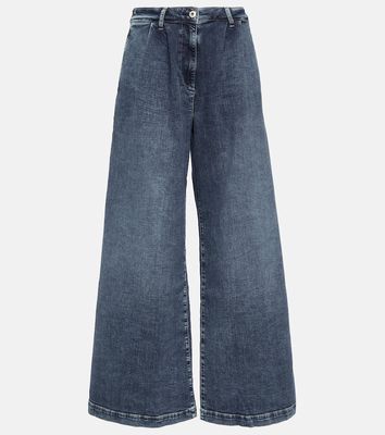 AG Jeans Stella high-rise wide-leg jeans