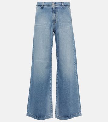 AG Jeans Stella low-rise wide-leg jeans