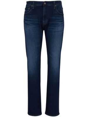 AG Jeans whiskering-effect high-rise jeans - Blue