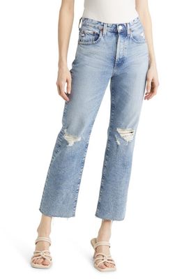 AG Kinsley High Waist Crop Jeans in 23 Years Morning View Destruct