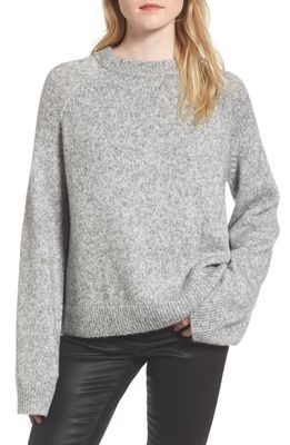 AG Noelle Wool Blend Sweater in Shimmer Heather Grey
