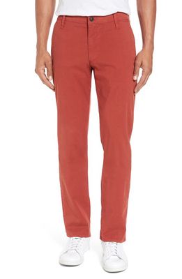AG Slim Fit Khaki Chinos in Barn Red