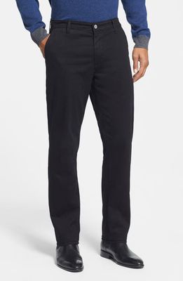 AG 'The Lux' Tailored Straight Leg Chinos in Black