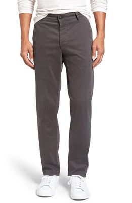 AG 'The Lux' Tailored Straight Leg Chinos in Dark Grey