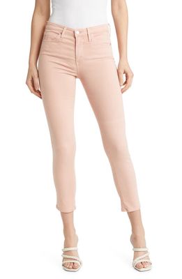 AG The Prima Mid Rise Crop Cigarette Jeans in Sulfur Blush Paradise