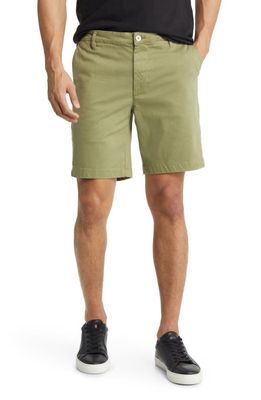 AG Wanderer Brushed Cotton Twill Chino Shorts in Cavalry Sage