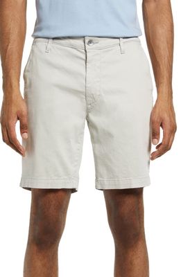 AG Wanderer Brushed Cotton Twill Chino Shorts in Fade To Graye