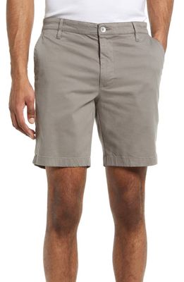 AG Wanderer Brushed Cotton Twill Chino Shorts in Light Sterling