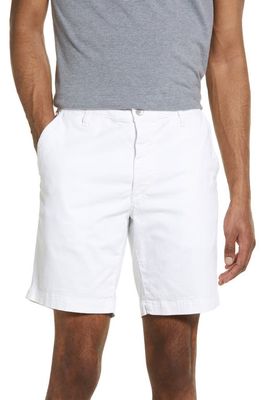 AG Wanderer Brushed Cotton Twill Chino Shorts in White