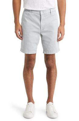 AG Wanderer Stretch Cotton Chino Shorts in Sulfur White Sands