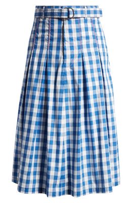 AGBOBLY UNISEX PLEATED SKIRT in Navy Uniform Check