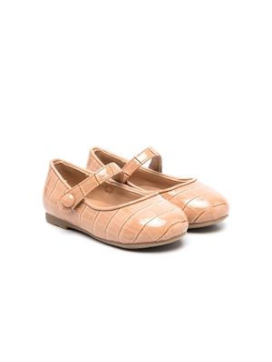 Age of Innocence croco-effect ballerina shoes - Neutrals