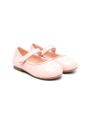 Age of Innocence croco-effect ballerina shoes - Pink