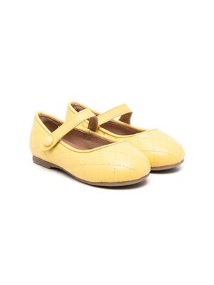 Age of Innocence croco-effect ballerina shoes - Yellow