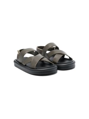 Age of Innocence flat rubber sandals - Green