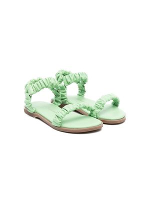 Age of Innocence Kyle ruched open-toe sandals - Green