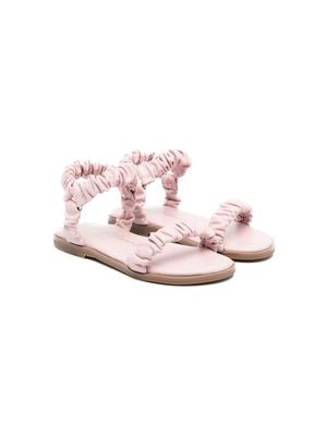 Age of Innocence Kyle ruched open-toe sandals - Pink