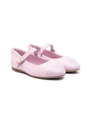 Age of Innocence leather ballerina shoes - Purple