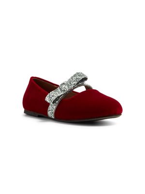 Age of Innocence Mia bow-detail ballerina shoes - Red