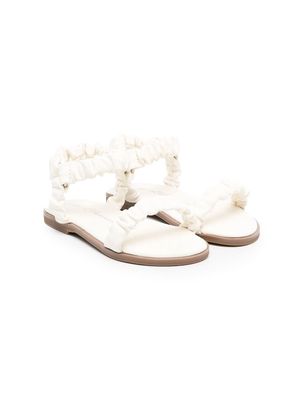 Age of Innocence ruched-strap detail sandals - Neutrals