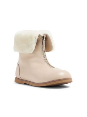 Age of Innocence shearling-trimmed ankle boots - Neutrals