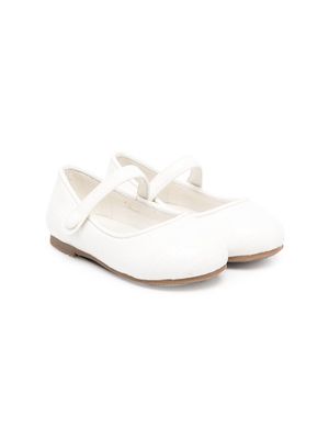 Age of Innocence side button-fastening ballerina shoes - White
