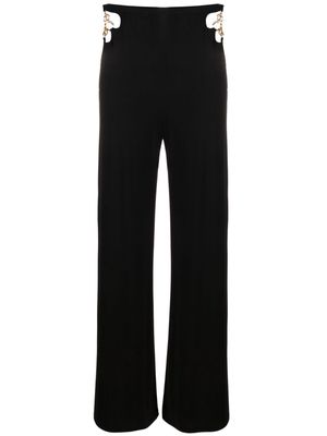 Agent Provocateur Anastacia chain-detail flared trousers - Black