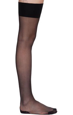 Agent Provocateur Black Amber Stockings