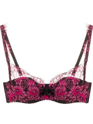 Agent Provocateur Carline lace-overlay bra - Pink
