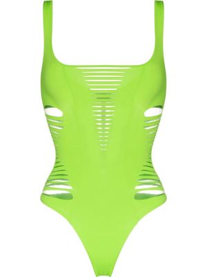 Agent Provocateur Dakota cut-out swimsuit - Green