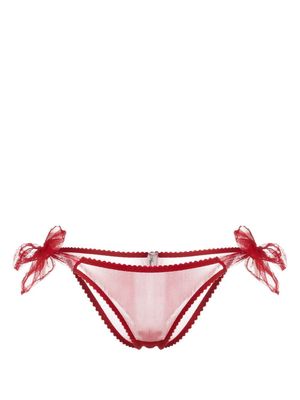 Agent Provocateur Danika sheer-finish briefs - Red
