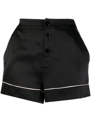 Agent Provocateur high-waisted pyjama shorts - Black
