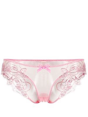 Agent Provocateur Lindie embroidered briefs - Pink