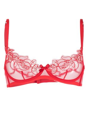 Agent Provocateur Lindie floral-embroidered underwire bra