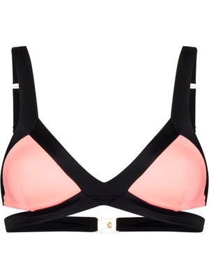 AGENT PROVOCATEUR Mazzy cut-out bikini top - Pink