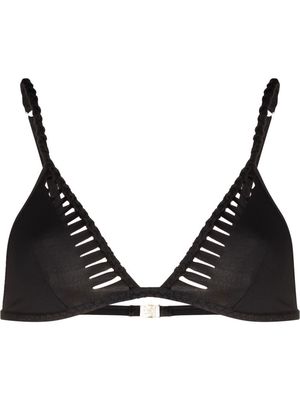 AGENT PROVOCATEUR Sofi triangle cup bikini top - Black