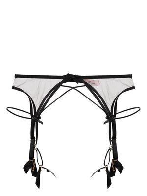 Agent Provocateur Zella mesh-panel suspender - Black