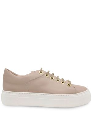 AGL Crystal leather sneakers - Neutrals