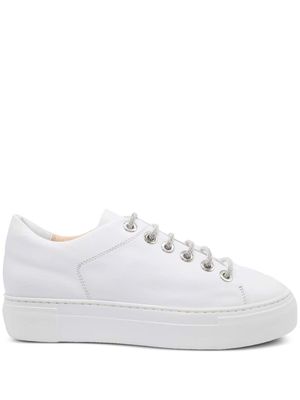 AGL Crystal leather sneakers - White