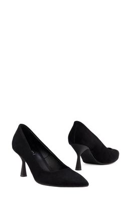 AGL Isolde Pointed Toe Pump in Nero Suede