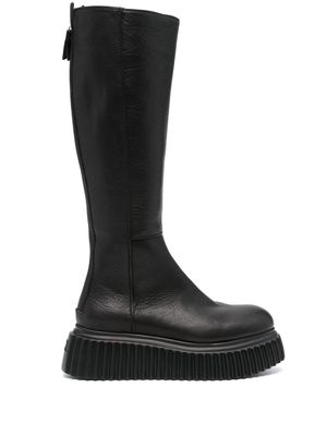 AGL Milagros knee-high leather boots - Black