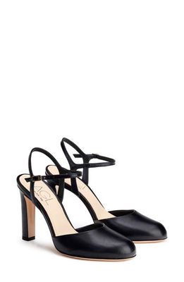 AGL Milly H Simply Ankle Strap Pump in Nero