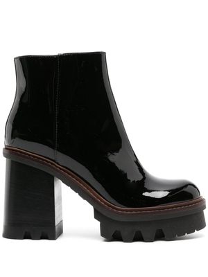 AGL Moon 120mm leather ankle boots - Black