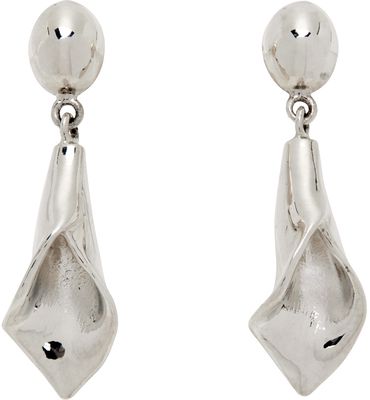 AGMES Silver Mini Calla Earrings
